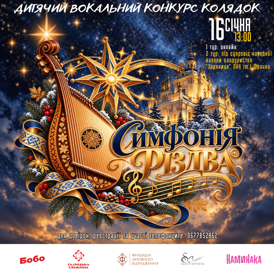 Poster for the Симфонія Різдва 2027 vocal contest
